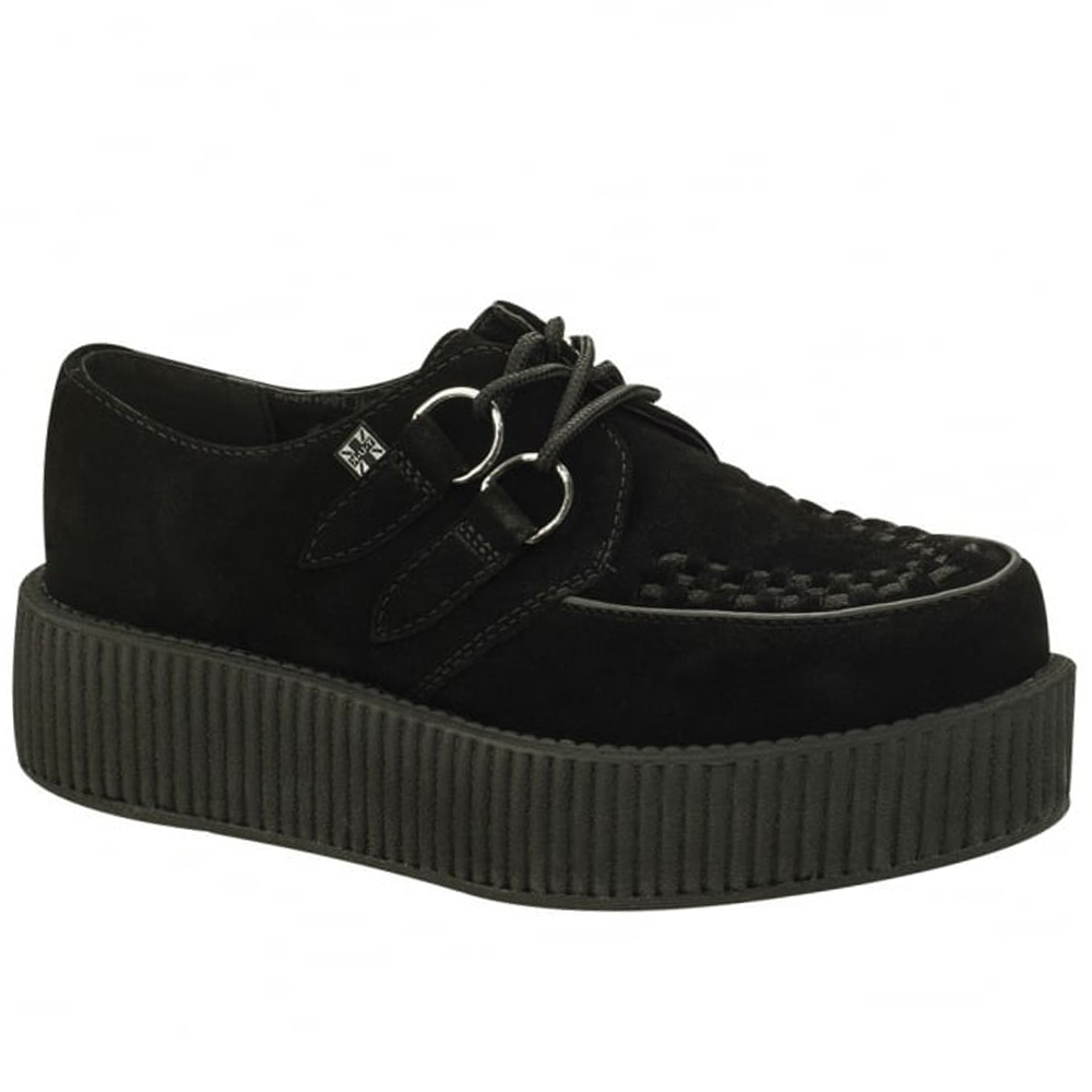 Womens black creepers sales