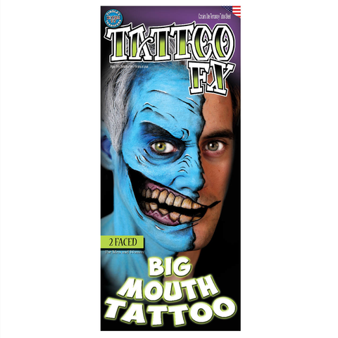 Tinsley Transfers -  Big Mouth Tattoo 2 Faced