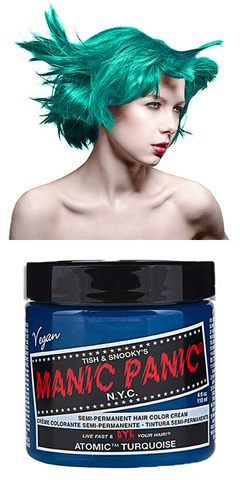 Manic Panic Semi-Permanent Vegan Hair Dye - Atomic Turquoise