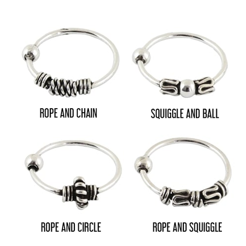 Kingsley Ryan - Silver Bali Style Nose Ring