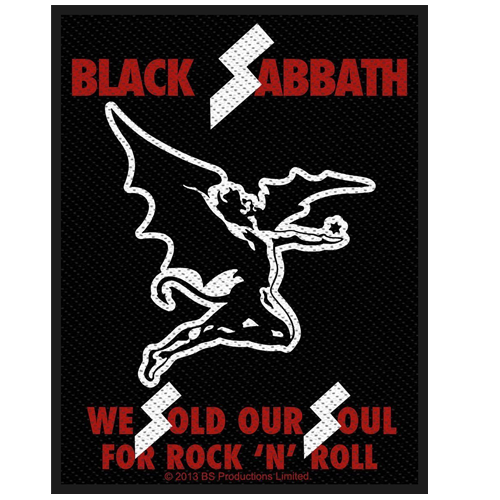 Woven Patch - Black Sabbath 'We Sold Our Soul For Rock 'n' Roll'