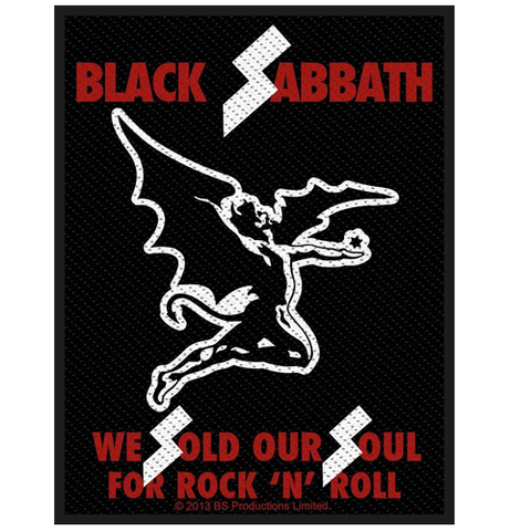 Woven Patch - Black Sabbath 'We Sold Our Soul For Rock 'n' Roll'