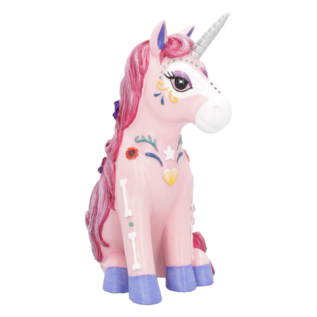 Figura Unicorno Candycorn Nemesis Now – 24 Cm – Rosa, Dipinta A Mano, In Resina - 2