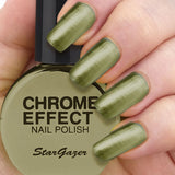 Stargazer - Chrome Nail Polish Green