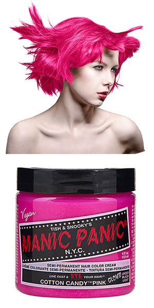 Manic Panic Semi-Permanent Vegan Hair Dye - Cotton Candy Pink