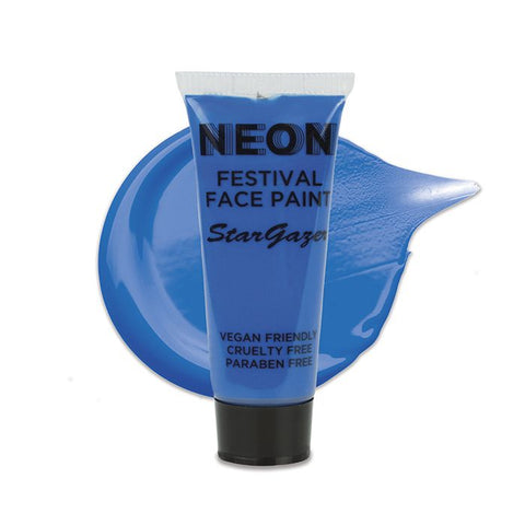 Stargazer - Neon Festival Face Paint Blue