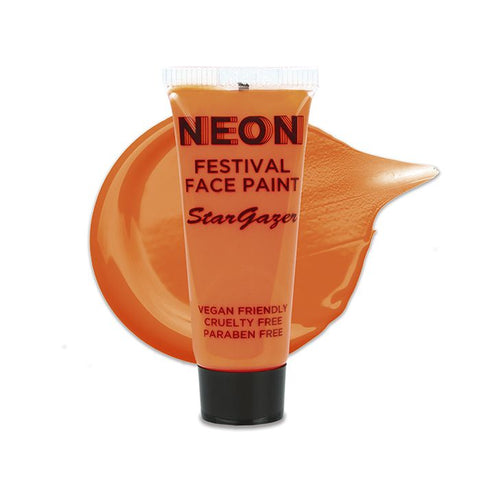 Stargazer - Neon Festival Face Paint Orange