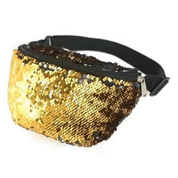 Sequin Bum Bag Gold