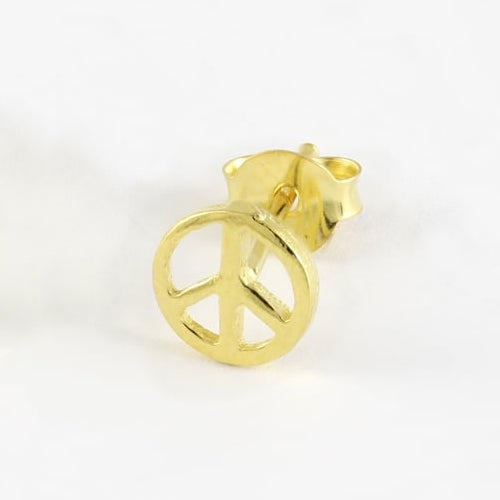 Kingsley Ryan - Gold Peace Ear Stud