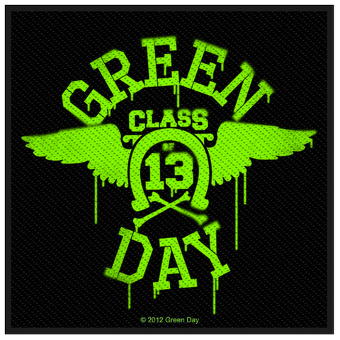 Woven Patch - Green Day 'Neon Wings'