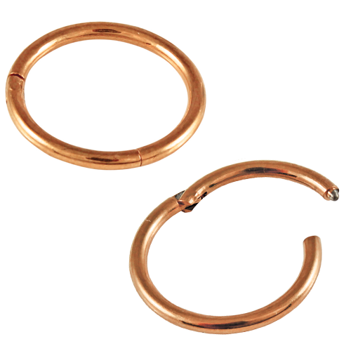 Kingsley Ryan - PVD Rose Gold Titanium Hinged Segment Ring