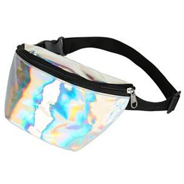 Holographic Bum Bag Silver