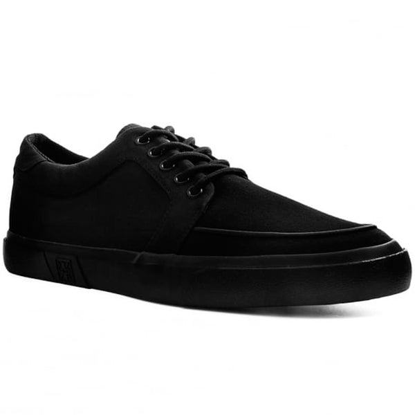 T.U.K Black Canvas Basic Creeper
