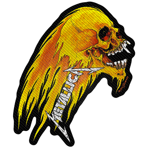Woven Patch - Metallica 'Flaming Skull'