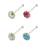 Kingsley Ryan - Assorted Gemset Ball Back Nose Pin