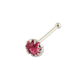 Kingsley Ryan - Assorted Gemset Ball Back Nose Pin