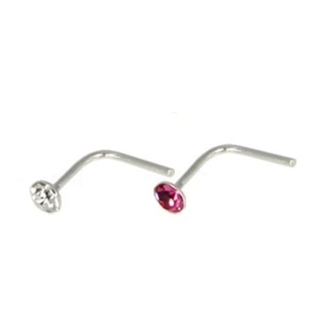 Kingsley Ryan - Assorted Gemset L-Back Nose Pin