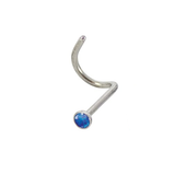 Kingsley Ryan -  Twist Back Opal Nose Pin