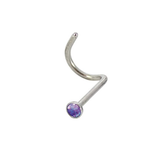 Kingsley Ryan -  Twist Back Opal Nose Pin