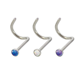 Kingsley Ryan -  Twist Back Opal Nose Pin
