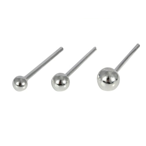 Kingsley Ryan -  Assorted Plain Ball Straight Back Nose Pins