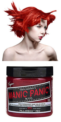 Manic Panic Semi-Permanent Vegan Hair Dye - Pillarbox Red