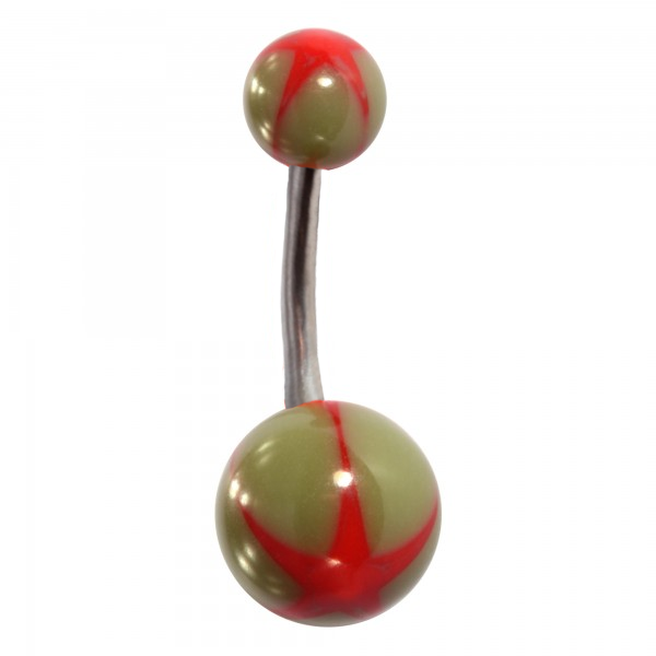 Kingsley Ryan -  Green/Red Star Belly Bar