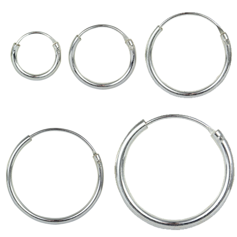 Kingsley Ryan - Silver Ear Hoops