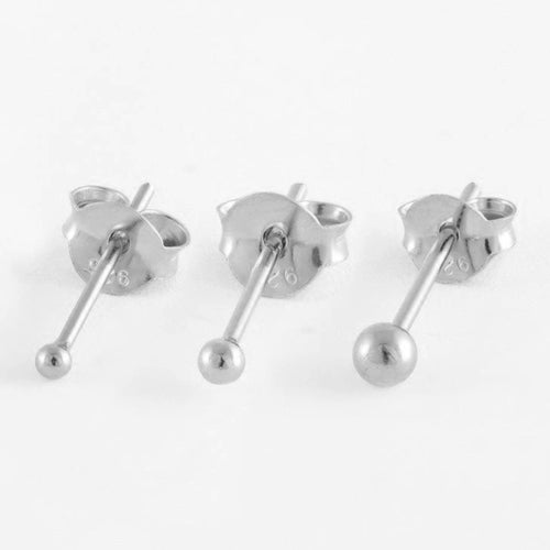 Kingsley Ryan - Sterling Silver Ball Ear Stud