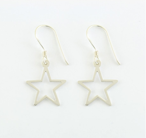 Kingsley Ryan - Dangly Star Silver Earring