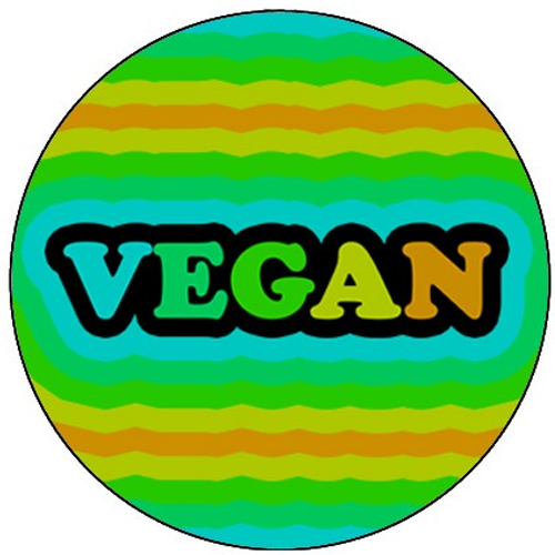 25mm Button Badge - Vegan