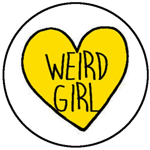 25mm Button Badge - Weird Girl