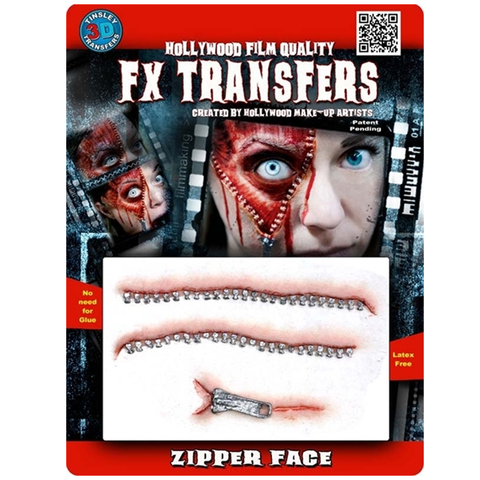 Tinsley Transfers - 3D FX Transfers Zipper Face