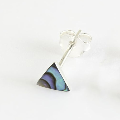 Kingsley Ryan - Abalone Stone Triangle Ear Stud