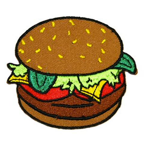 Iron On Patch - Burger