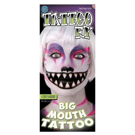 Tinsley Transfers -  Big Mouth Tattoo Cheshire Cat