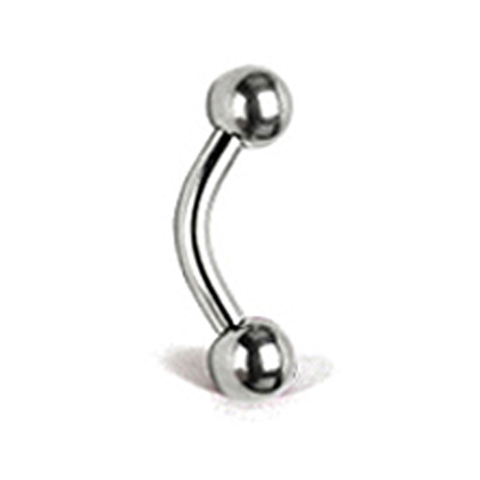Kingsley Ryan -  Curved 1.2mm x 8mm Barbell