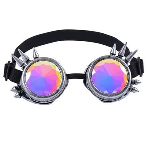Kaleidoscope Goggles Antique Silver Spike