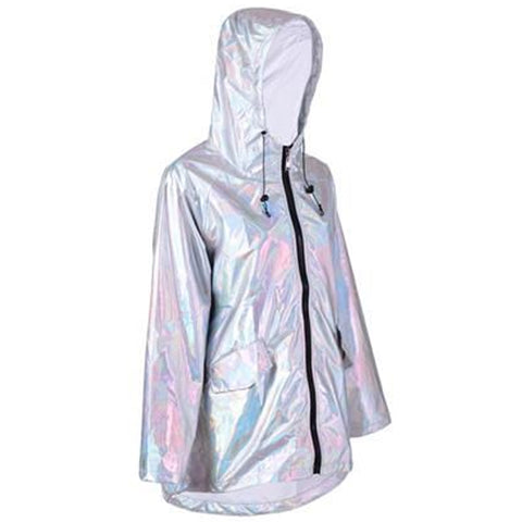 Raincoat Iridescent Silver