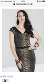 Hell Bunny Shuri Leopard print pencil dress Plus Size
