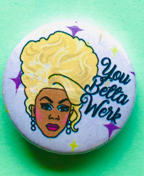 25mm Button Badge - Ru Paul
