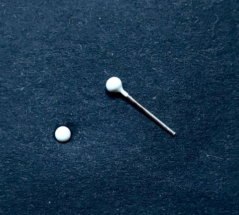 Kingsley Ryan - Plain Ball Straight Back Nose Pins