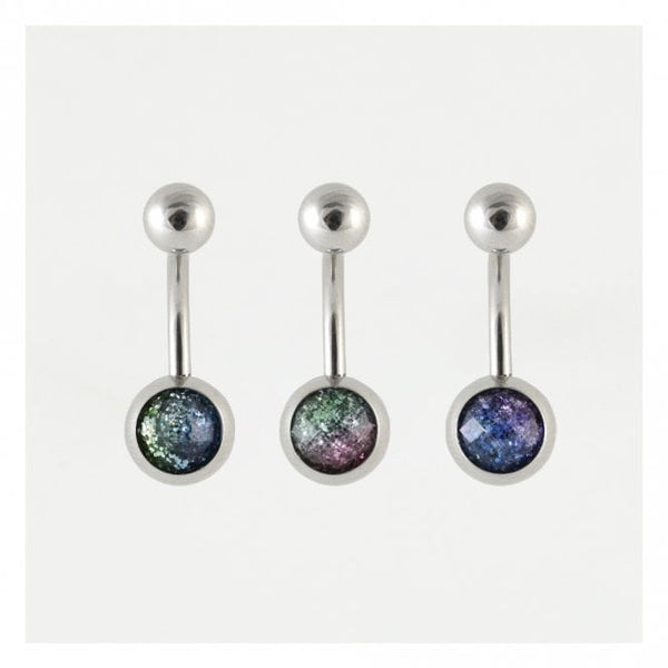 Kingsley Ryan - 2 Tone Glitter Belly Bar