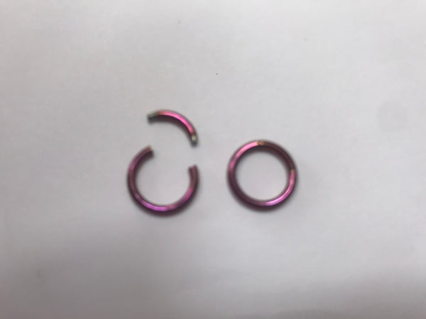 Kingsley Ryan -Titanium Segment Ring -Pink