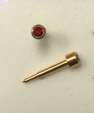 9ct Gold Piercing studs  - asst colours