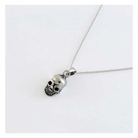 Kingsley Ryan Sterling Silver skull pendant neclace