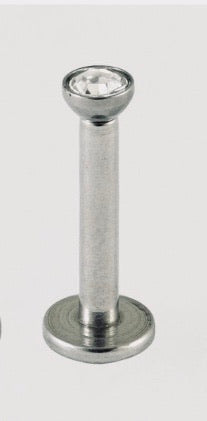 Kingsley Ryan 316L surgical steel jewelled internally threaded  Labret