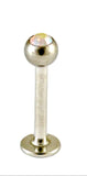 Kingsley Ryan - 316L Surgical Steel Gem Set Labret