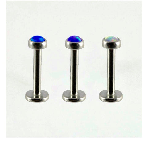 Kingsley Ryan - 316L surgical steel opal top Labret