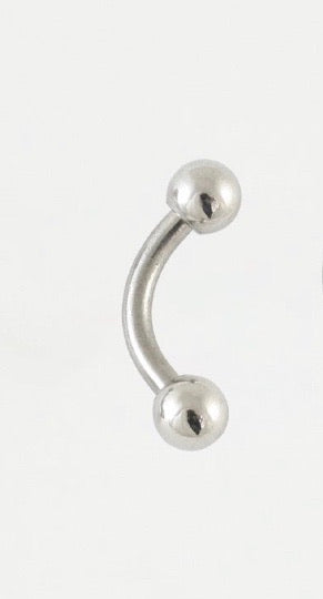 Kingsley Ryan -  Curved 1.2mm x 6mm Barbell
